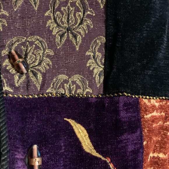 Julia Kim 90s Vintage Jewel Tones Brocade Jacket Shacket - Picture 11 of 15